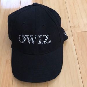 Owlz rhinestone baseball cap. Black. New Era.  One size fits all.